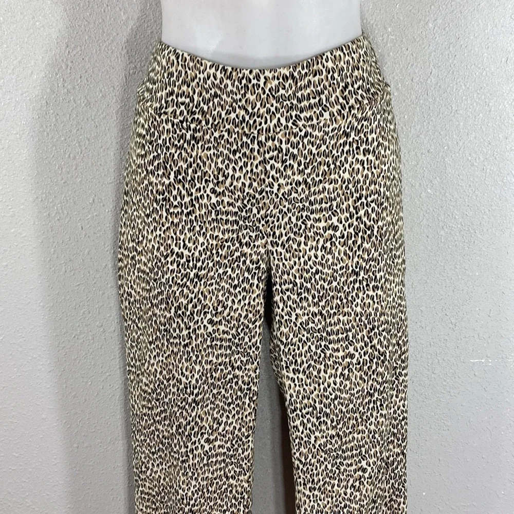J. McLaughlin Masie leopard print pull on stretch pants